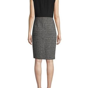 GAP Blue colourblock shift dress with wool skirt